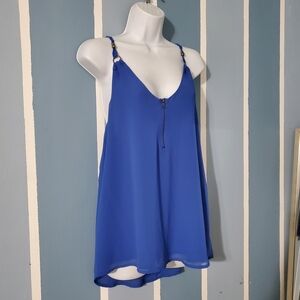 Naked Zebra Blue Camisole Top